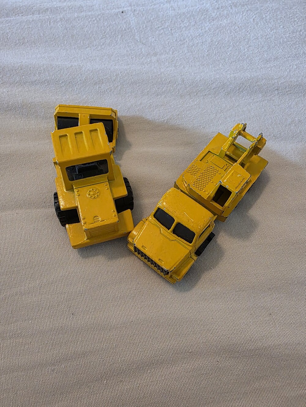 Vintage 1980 Majorette Diwcast #283 GMC Truck & #226 Road Roller As Is